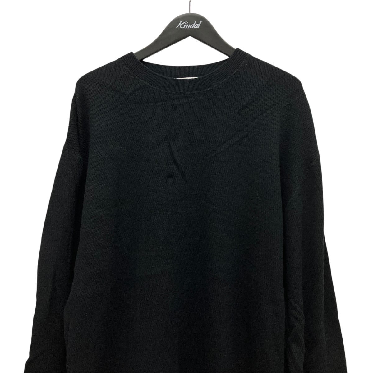 クルーネックカシミヤ混ニット222-11278