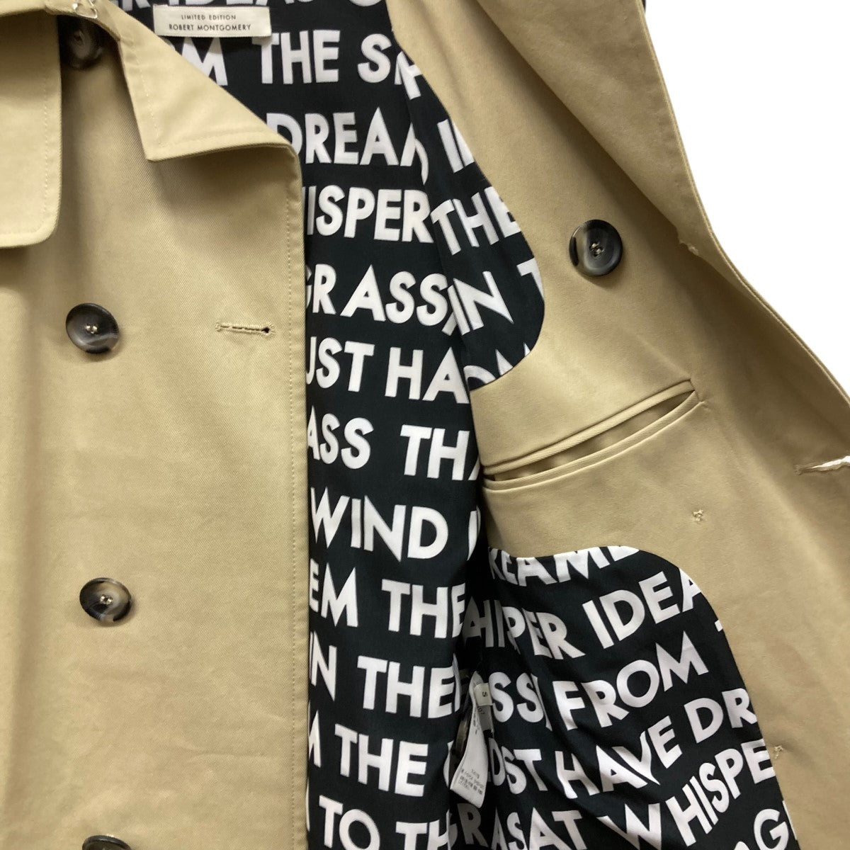 EACH×OTHER ノースリーブトレンチコートS16G21107 古着・中古-7枚目のアイテム画像