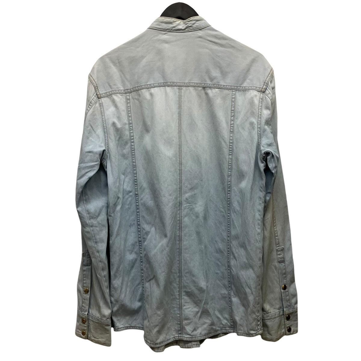 BALMAIN デニムバンドカラーシャツ 古着・中古-2枚目のアイテム画像