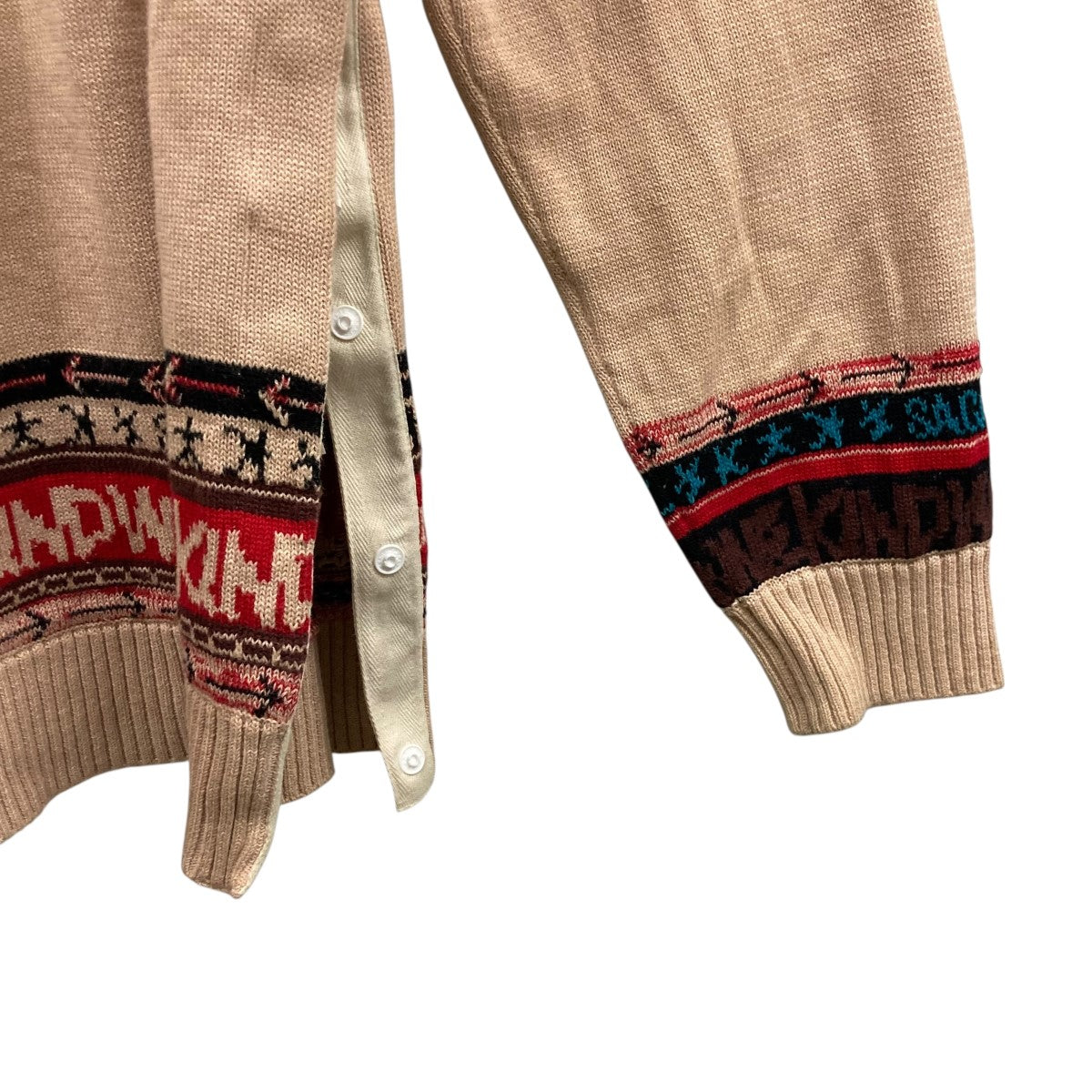 sacai(サカイ) Jacquard Knit Pulloverジャガードニット23-02982M 23