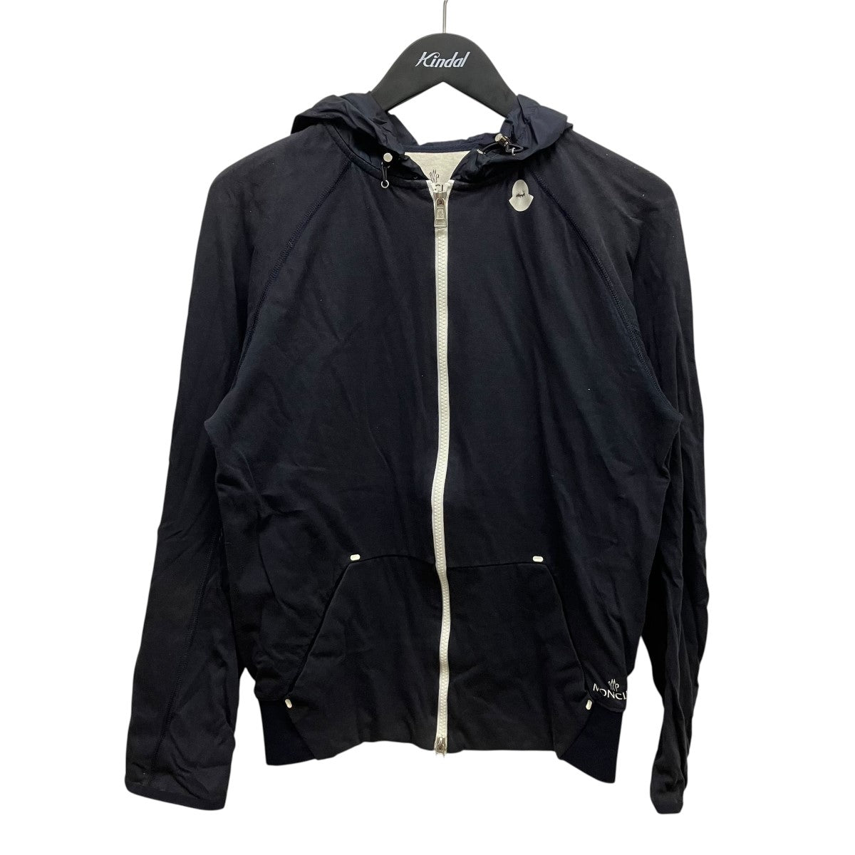MONCLER ナイロン切り替えフーデットパーカー 古着・中古-1枚目のアイテム画像