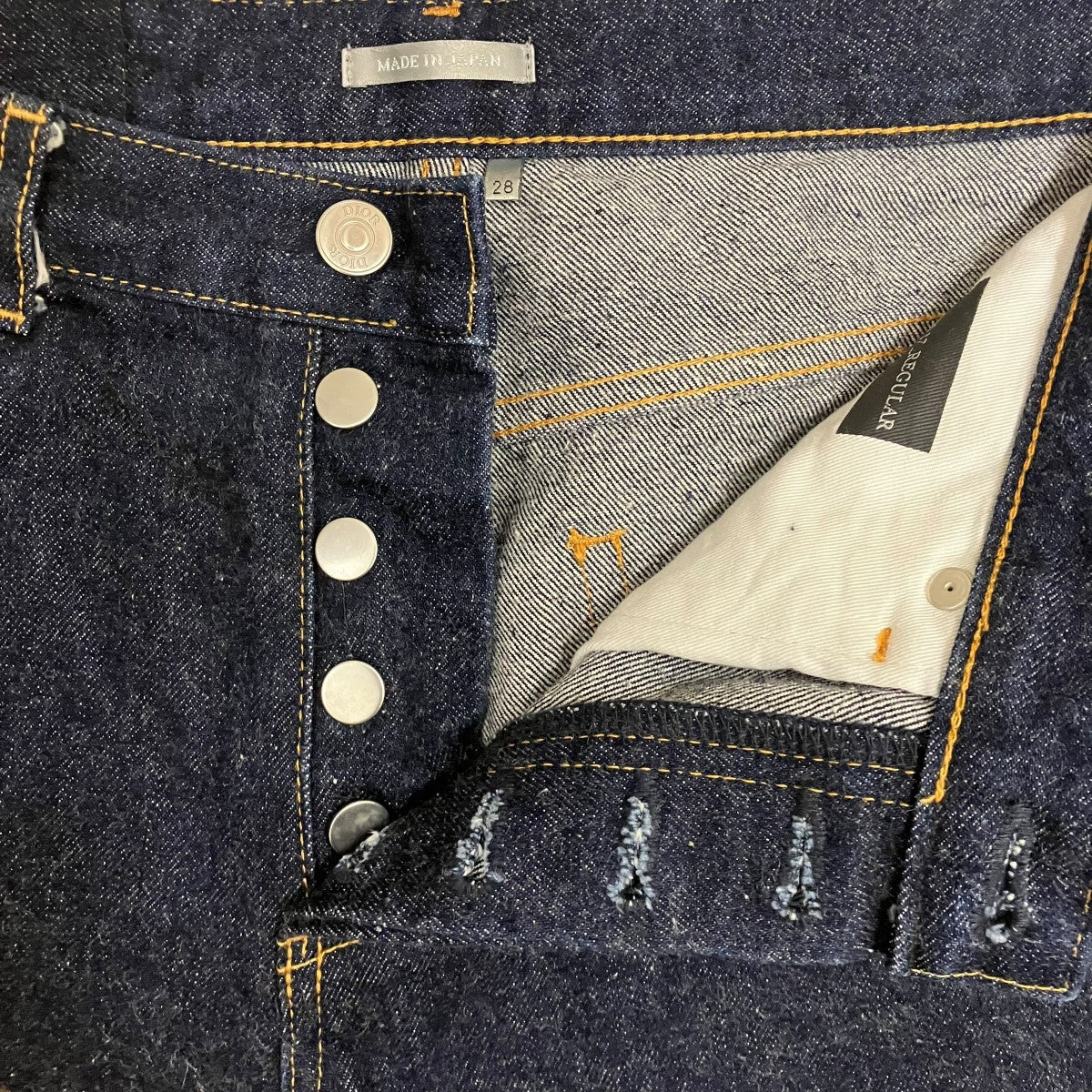 DIOR×sacai 21AWSlim-Fit Jeans Low Cotton Denimデニムパンツ
