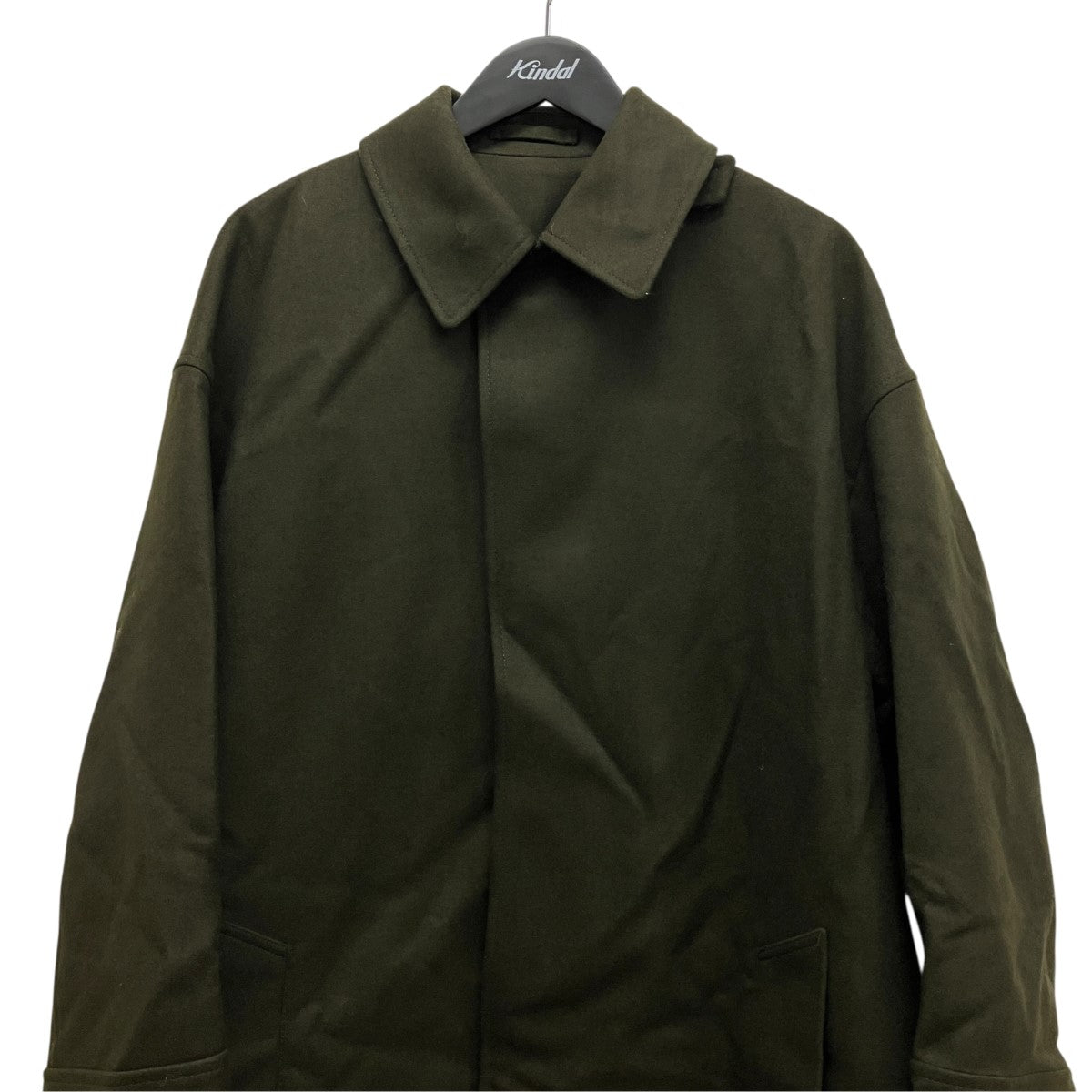 25AWSUPER140 LIGHT MELTON THE BAL COLLAR COATメルトンバルカラーコート25FW-RECT-458-J