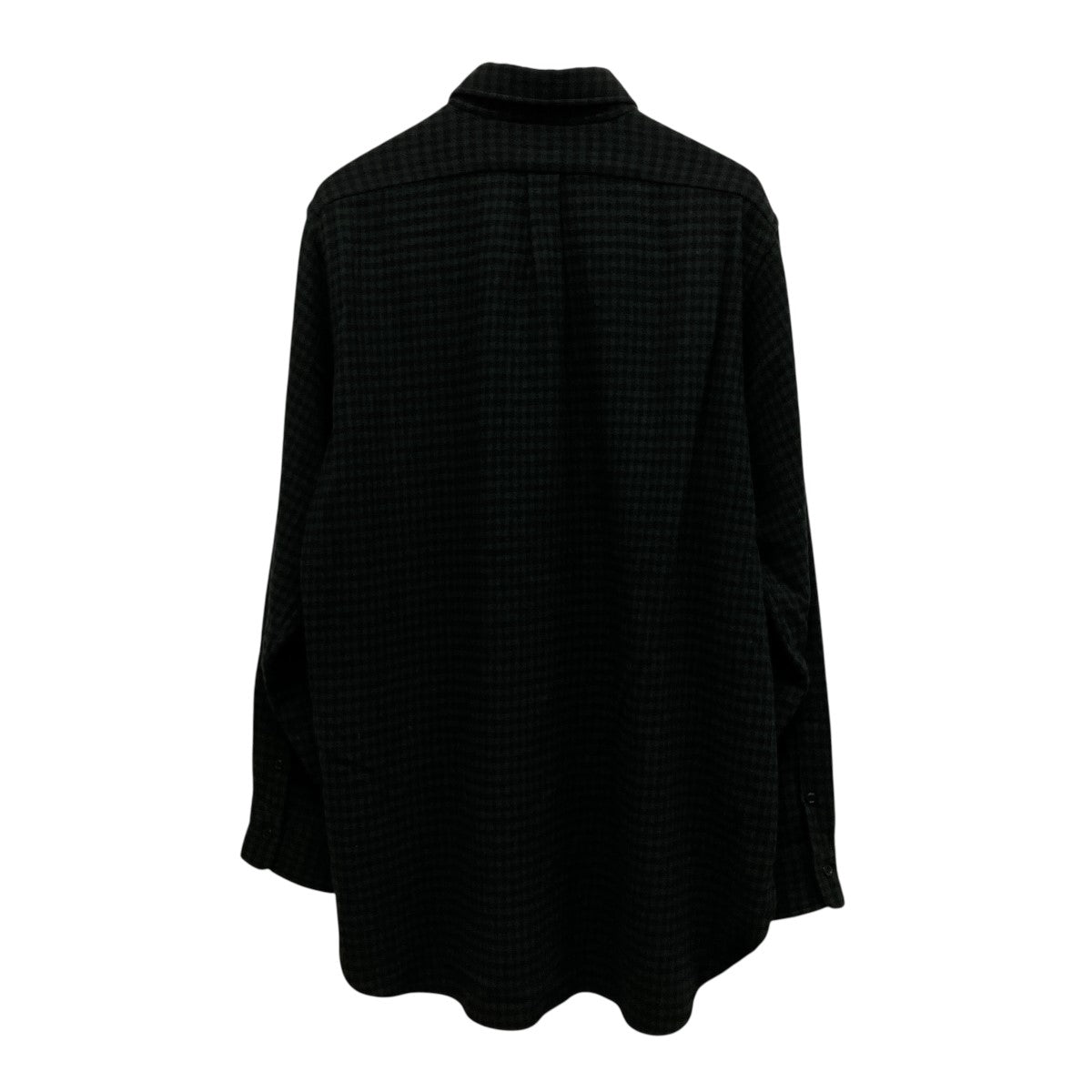 CASHMERE GINGHAM WORK SHIRTカシミヤギンガムチェックシャツMTMU2303-0605B