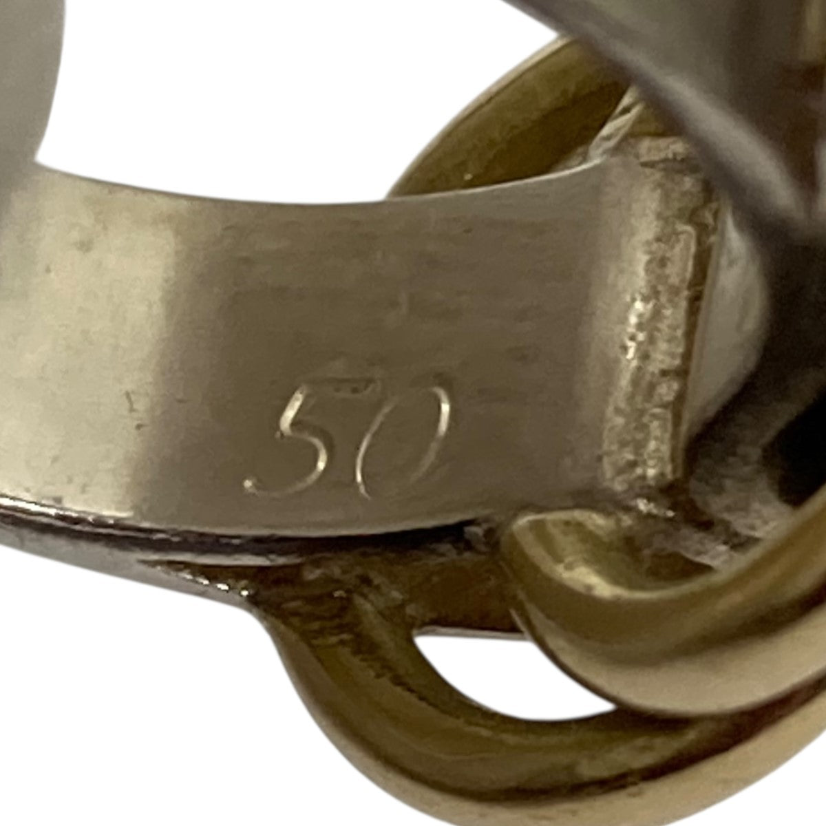 HERMES(エルメス) ドゥザノーコンビリング シルバー サイズ 50(9号