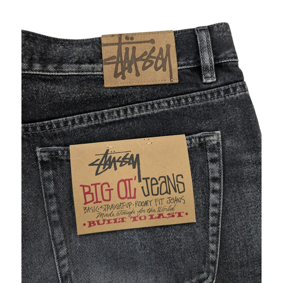 stussy 「BIG OL JEAN VNTGE WASH DENIM」ビッグオルバギーデニムパンツ 古着・中古-3枚目のアイテム画像