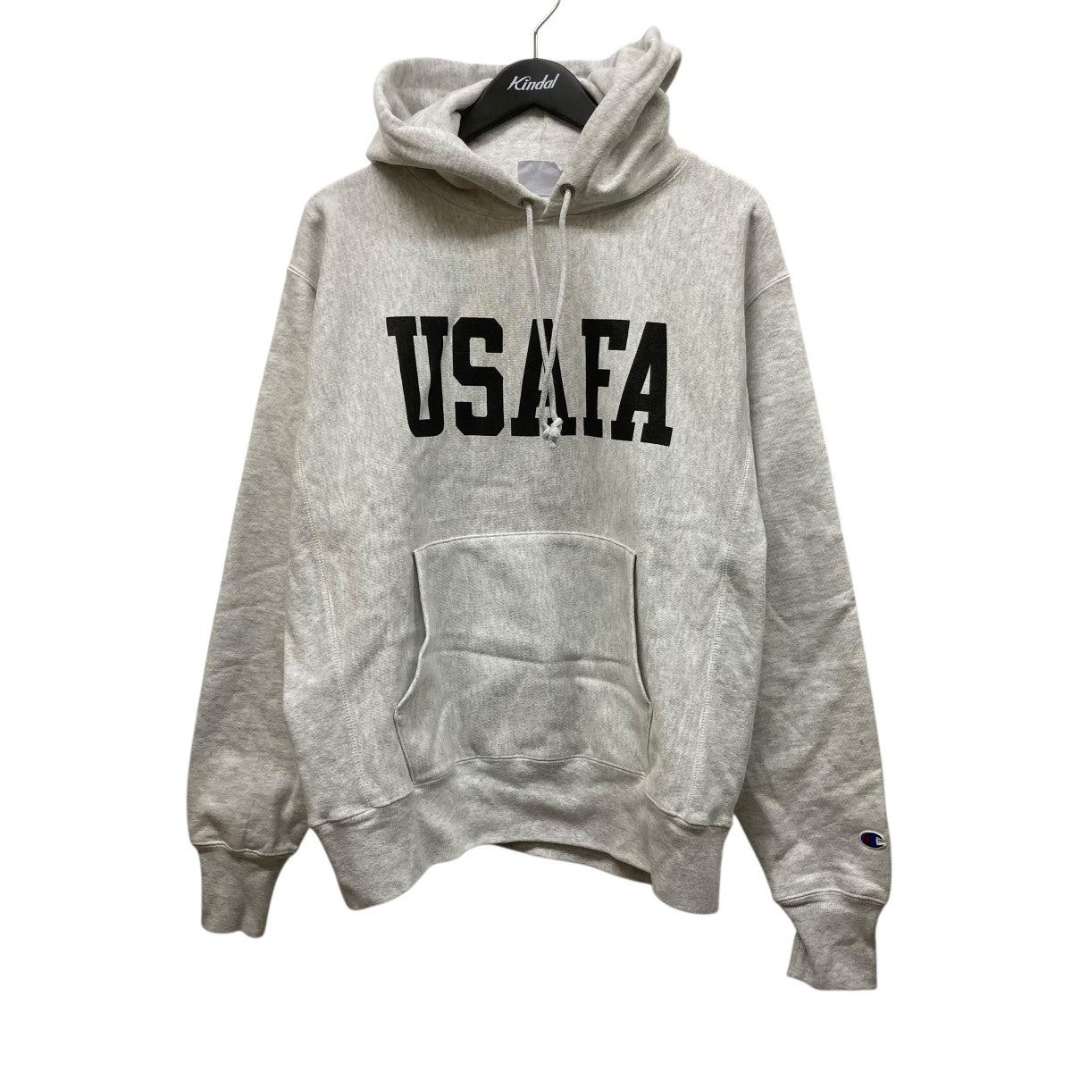 ロゴプリントフーデットパーカー