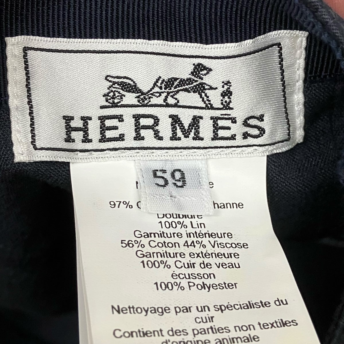 HERMES マイルスHカットセリエボタンキャップH241021N 古着・中古-8枚目のアイテム画像