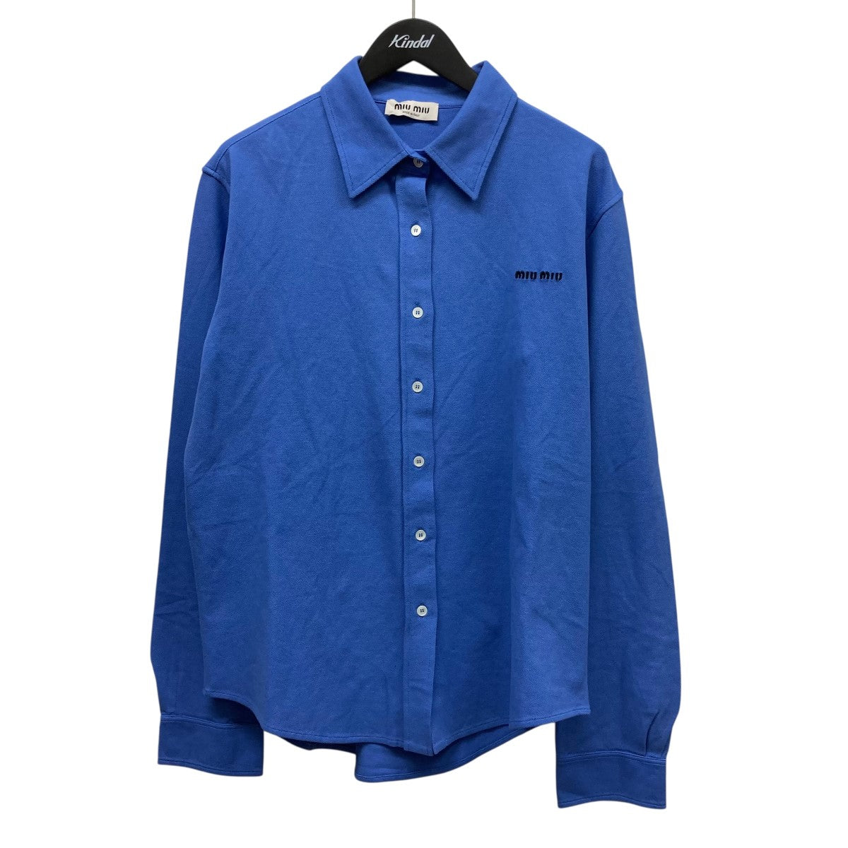 MIU MIU 25AWコットンピケポロシャツMK1980 S000 Cotton pique shirt