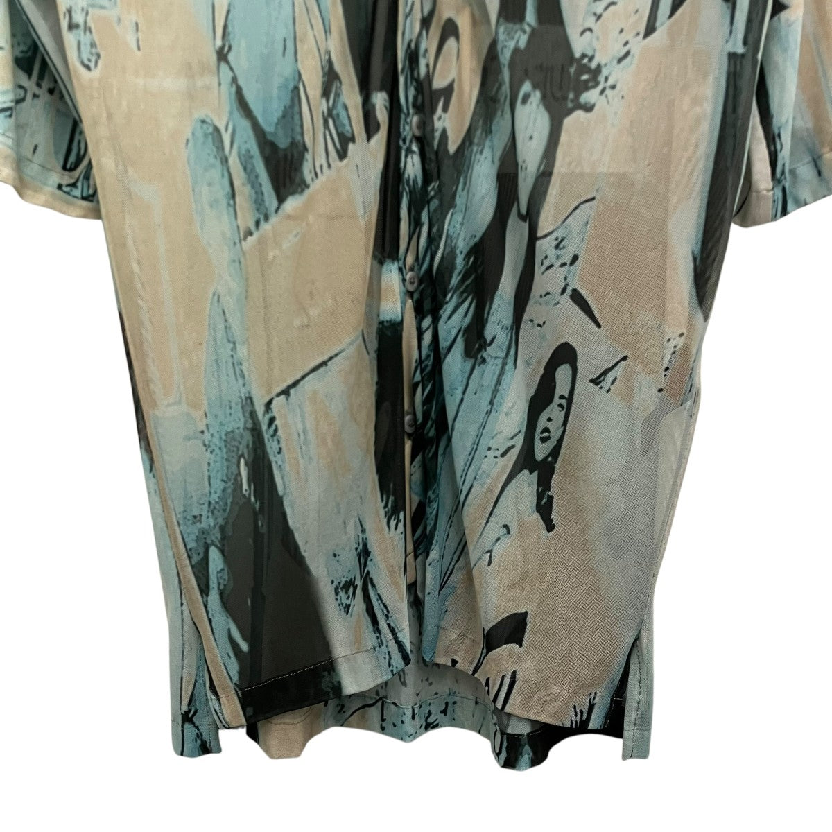 SERAPIS 総柄メッシュシャツ 古着・中古-4枚目のアイテム画像