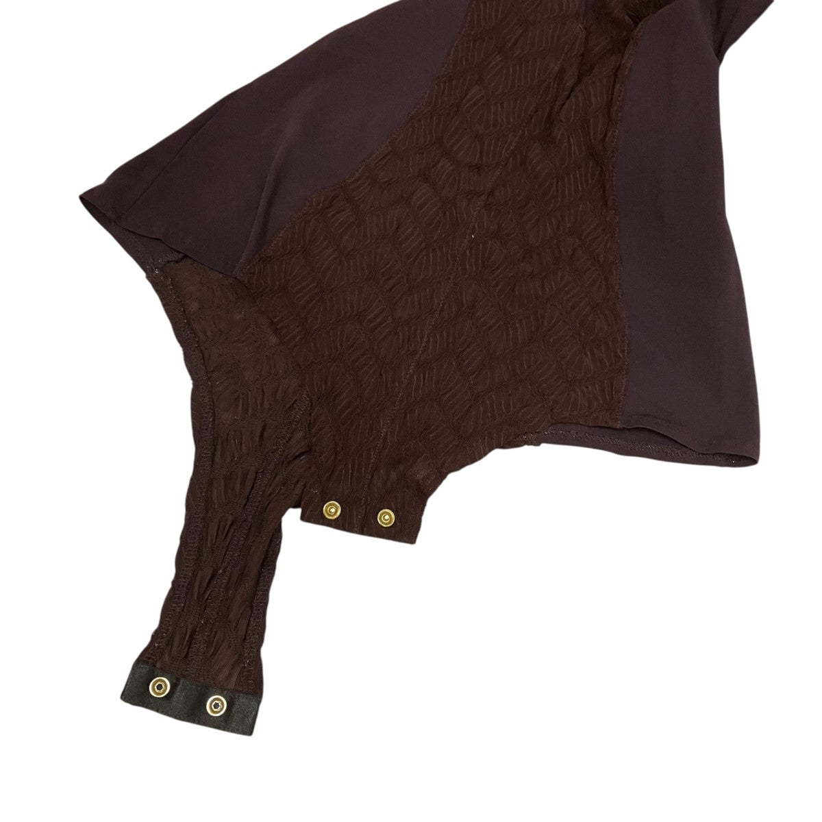 VネックジャガードボディースーツFTC224-0401 JQJERSEYVNECKBODYSUITS