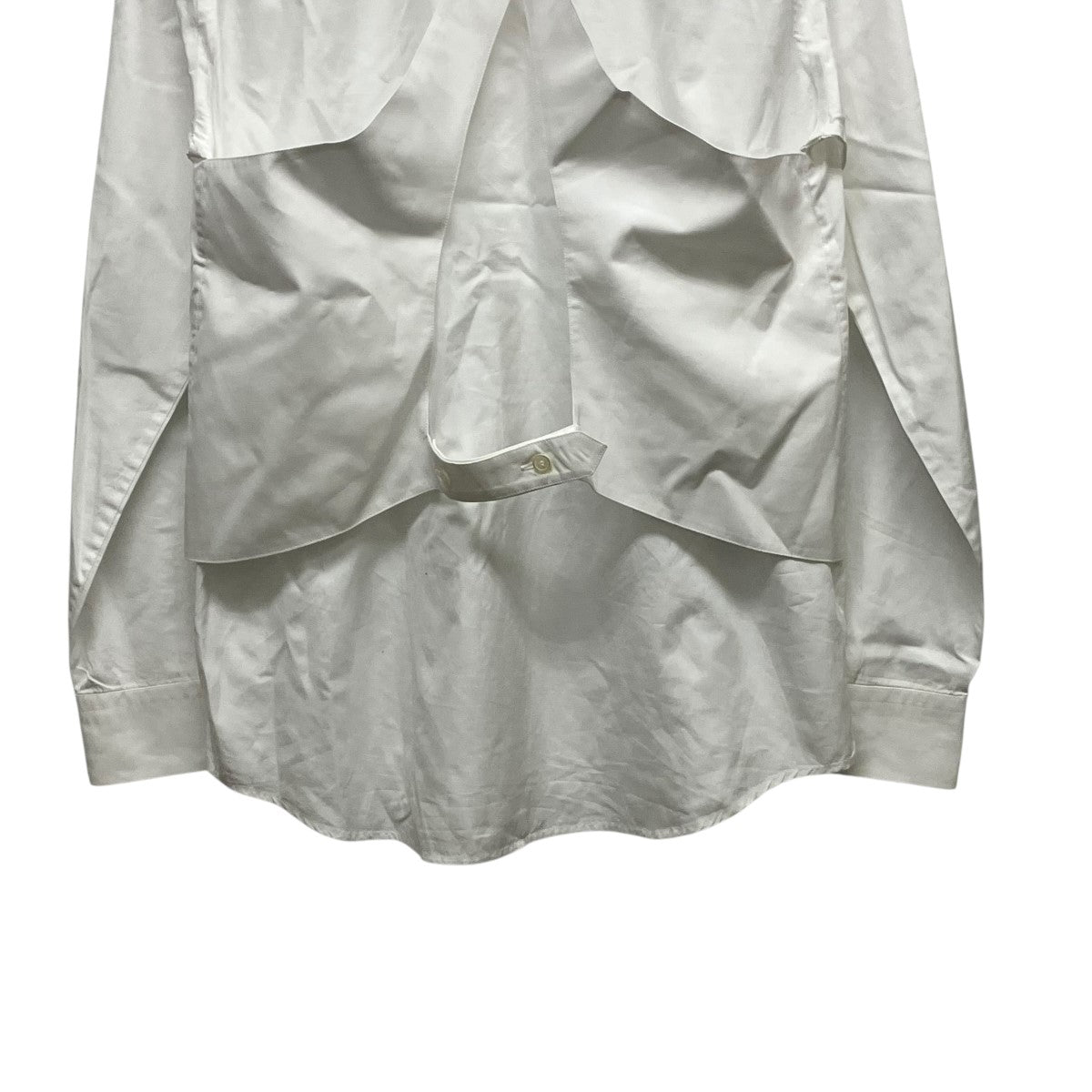 HELMUT LANG ウエストコートバックストラップポプリンシャツI06HM504 古着・中古-4枚目のアイテム画像