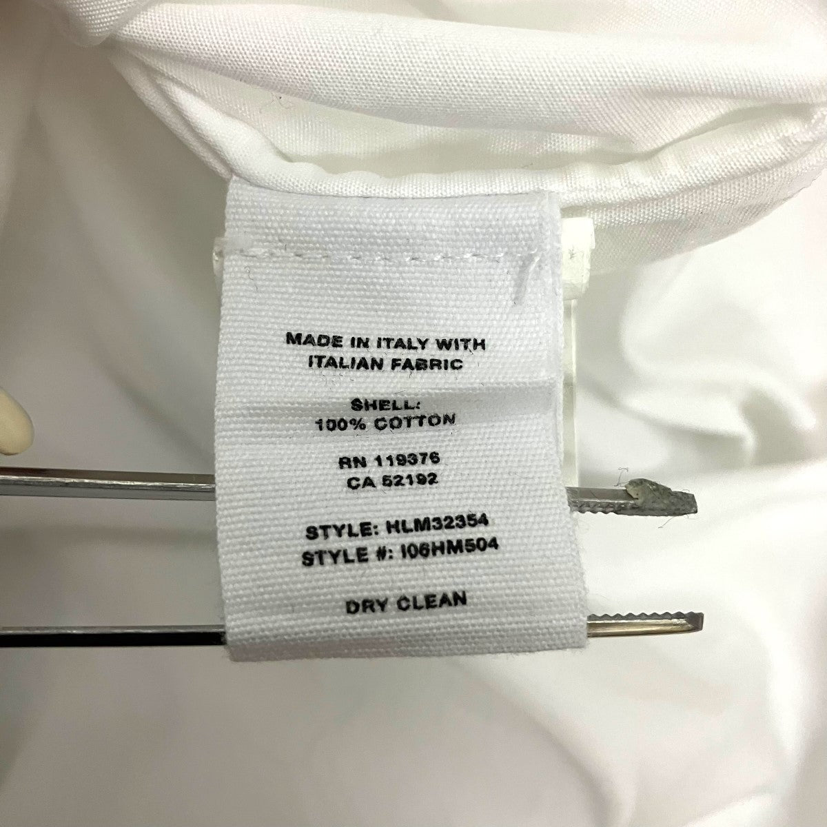 HELMUT LANG ウエストコートバックストラップポプリンシャツI06HM504 古着・中古-7枚目のアイテム画像