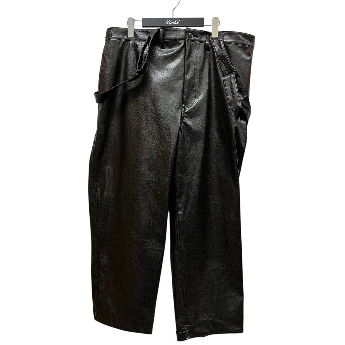 Yohji Yamamoto pour homme フェイクレザーサスペンダーパンツHX-P36-926 古着・中古-3枚目のアイテム画像