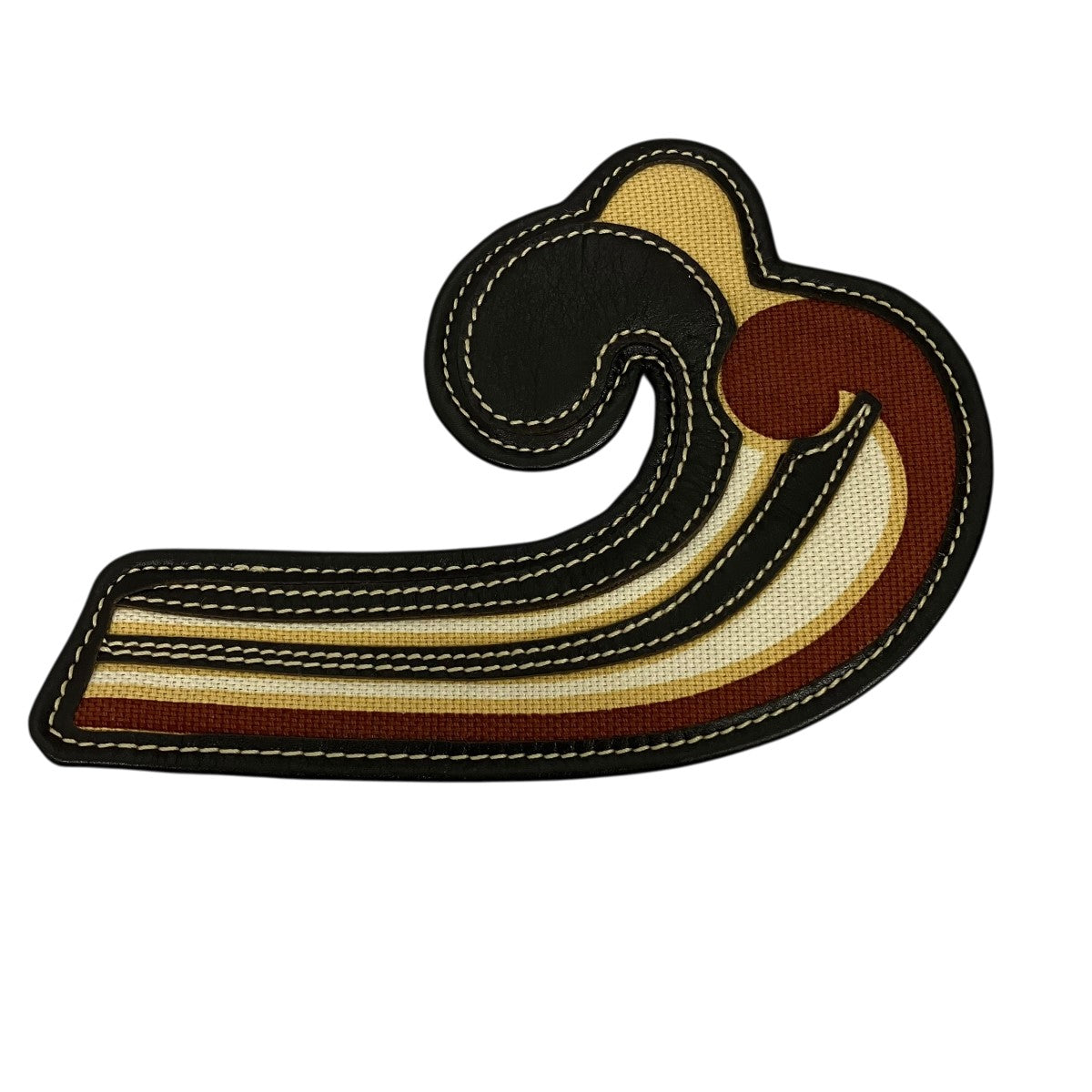 WAVE BROOCHレザーブローチ
