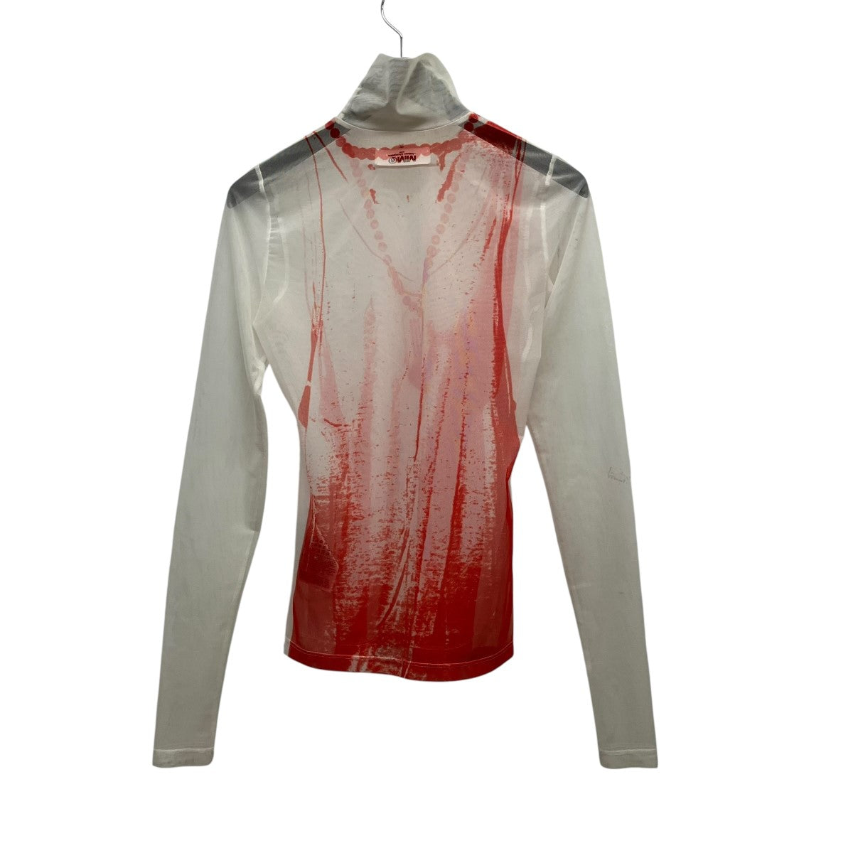 22AWグラフィックプリントシアーカットソーS52NC0238 Graphic Print Turtleneck Top