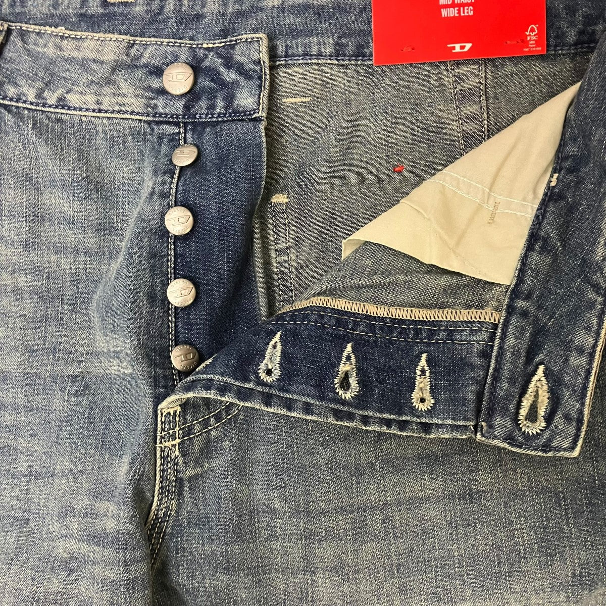DIESEL relaxed jeans d-livery 068skデニムパンツA19267 068SK 古着・中古-5枚目のアイテム画像