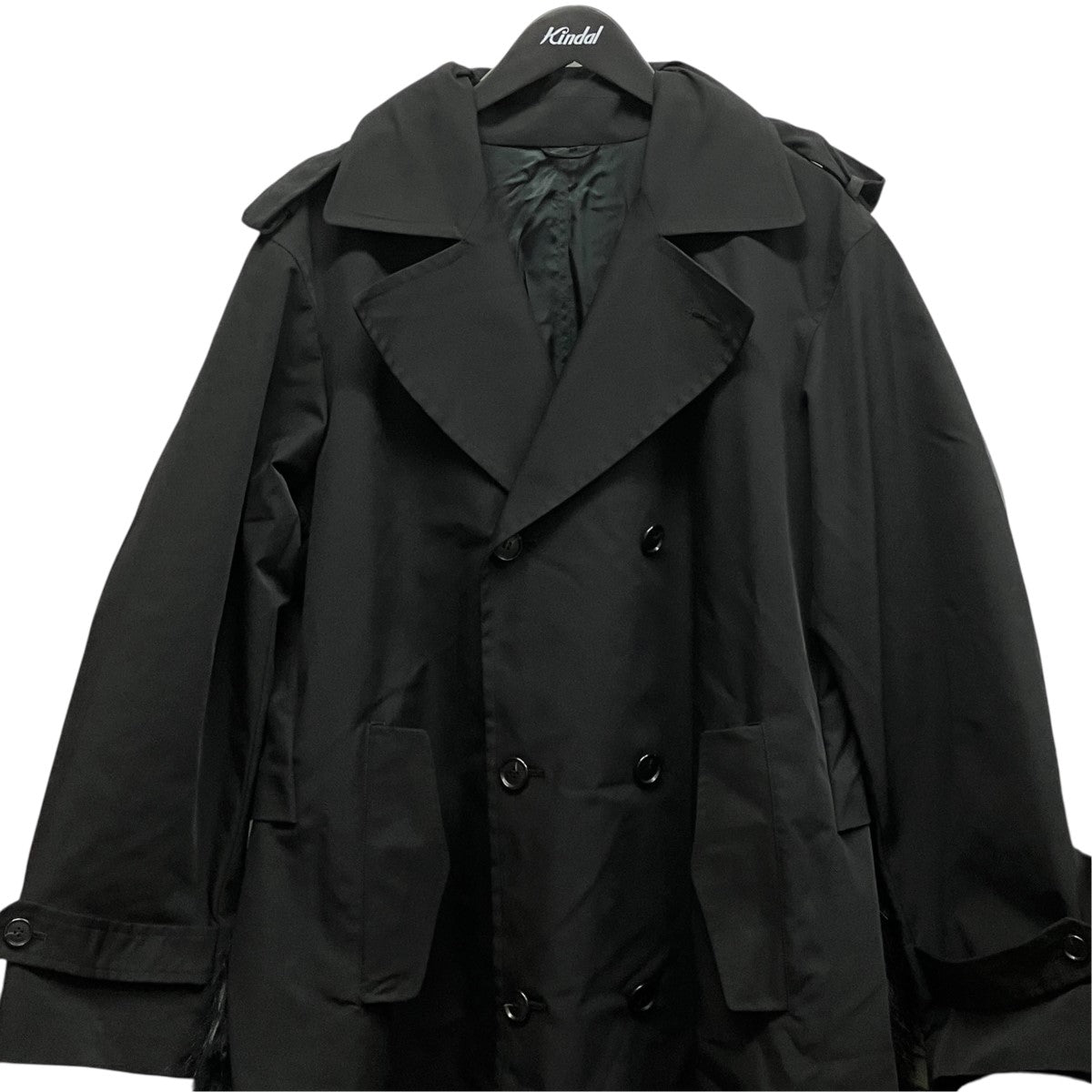 23AWTrench coat with furファードッキングトレンチコートTV32-FA332