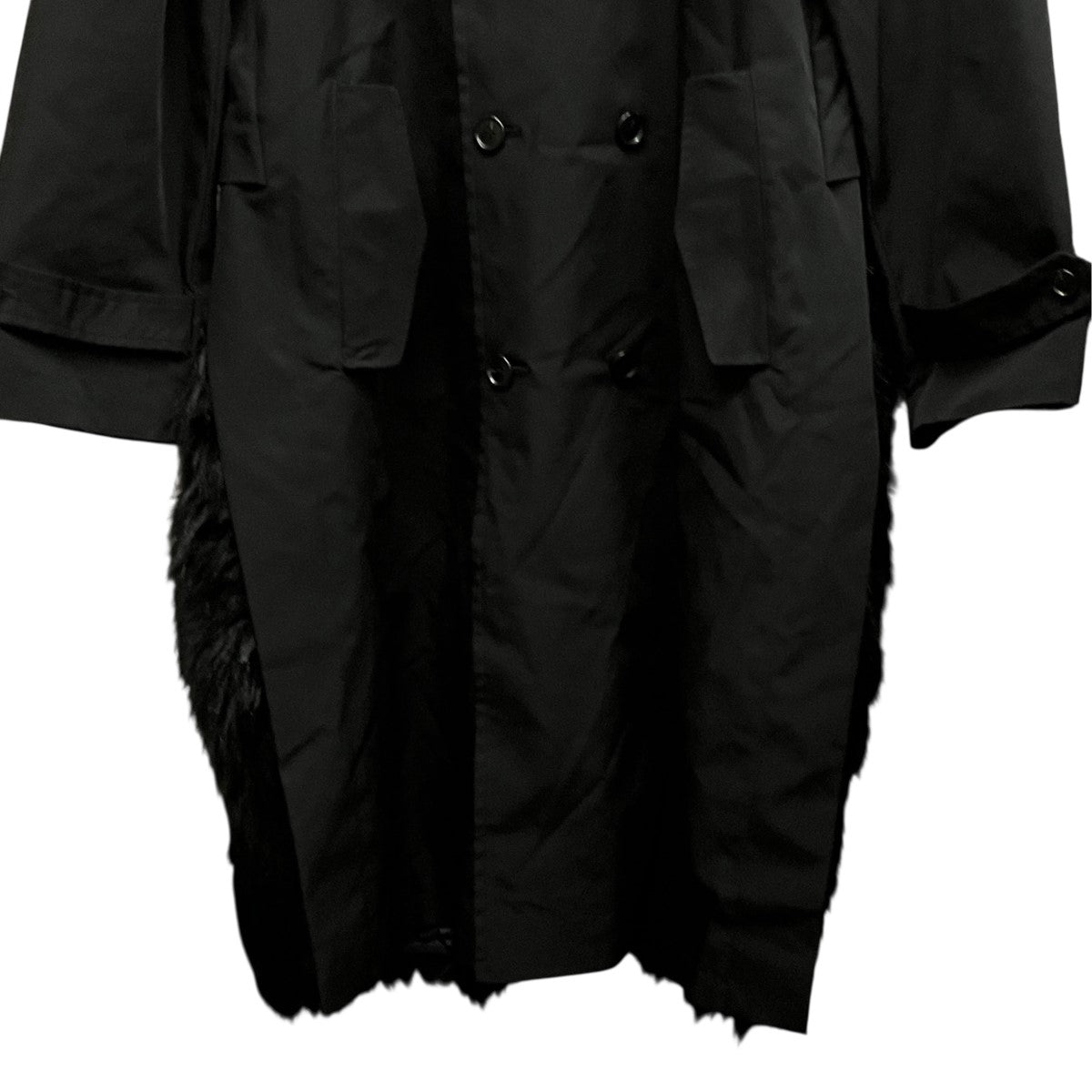 23AWTrench coat with furファードッキングトレンチコートTV32-FA332