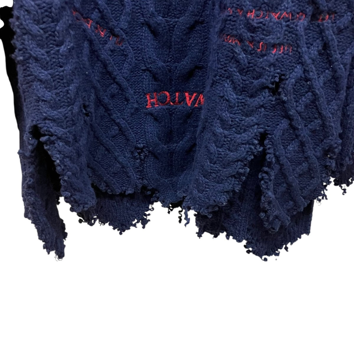 25AWTATTOO Embroidery Cable Knitロゴ刺しゅうニット25AW K4