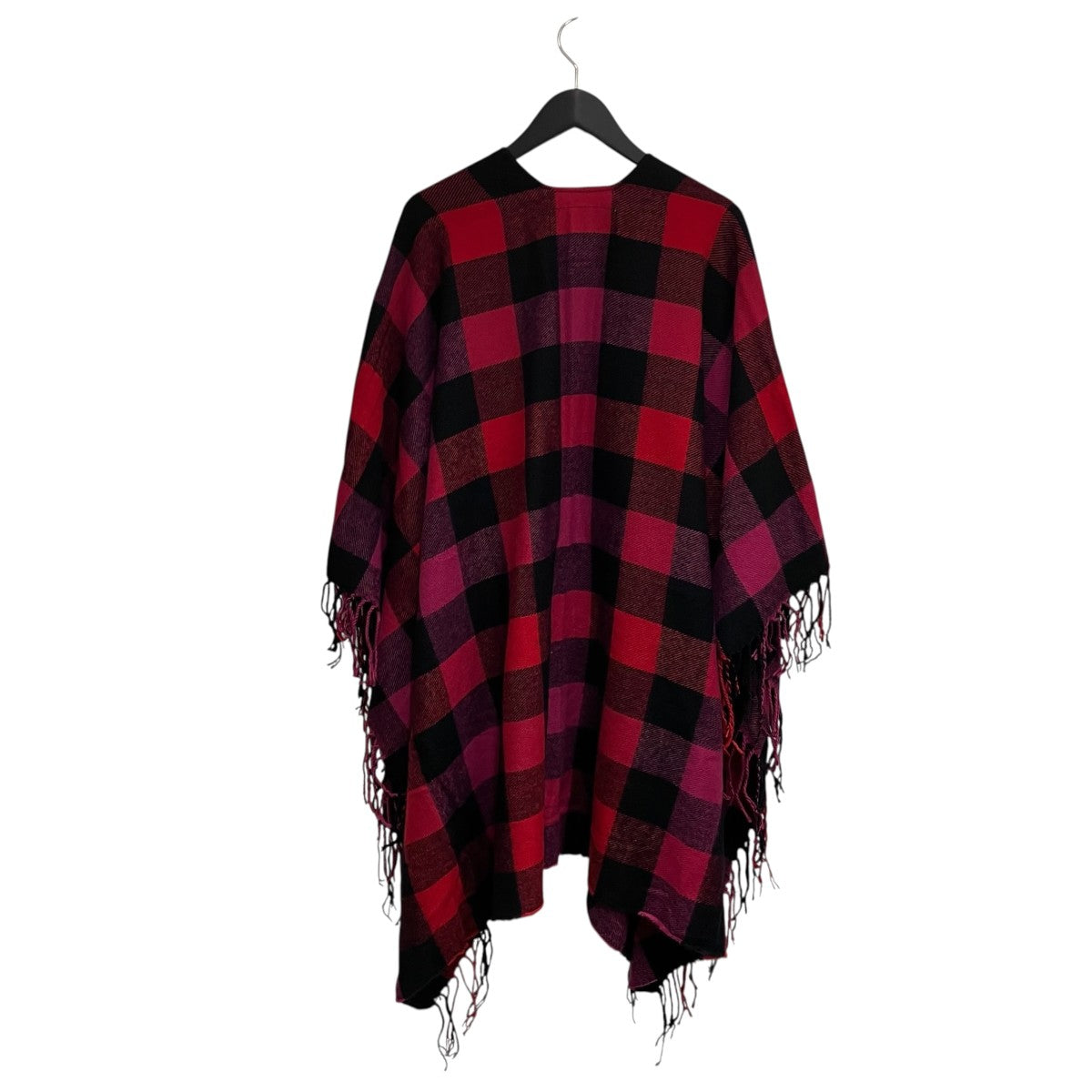 Woolrich ウールカーディガン 赤 WOOLRICH(ウールリッチ) ニットチェック2Wayカーディガン レッド