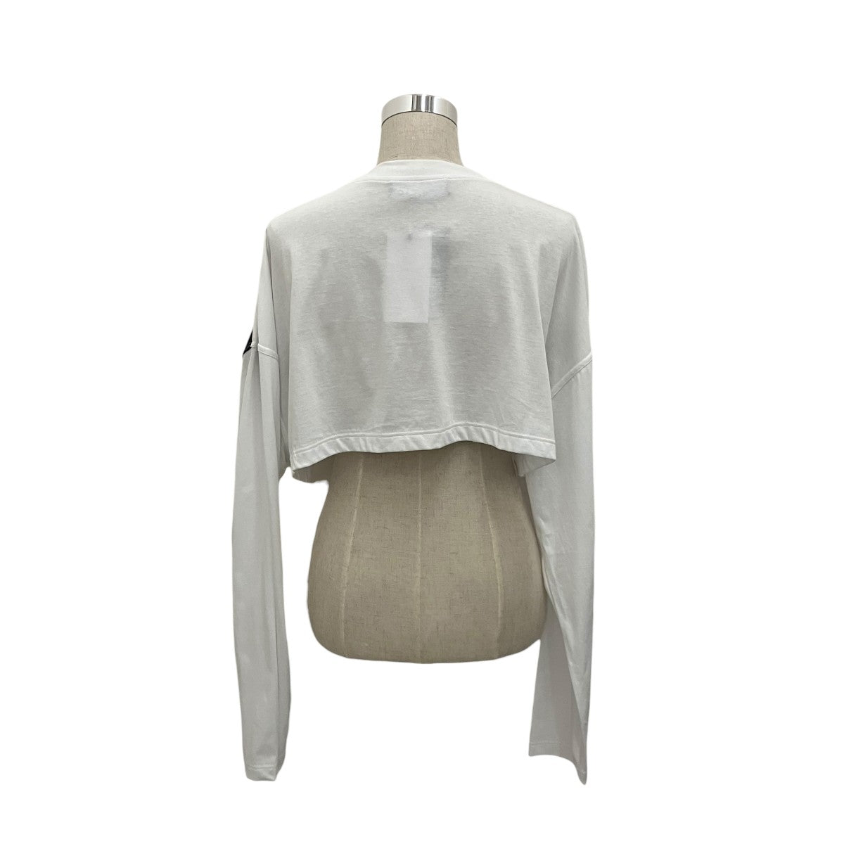 24SS【SCRUNCHED LOGO LONG SLEEVE CROP TOP】クロップドロゴカットソー204TS013