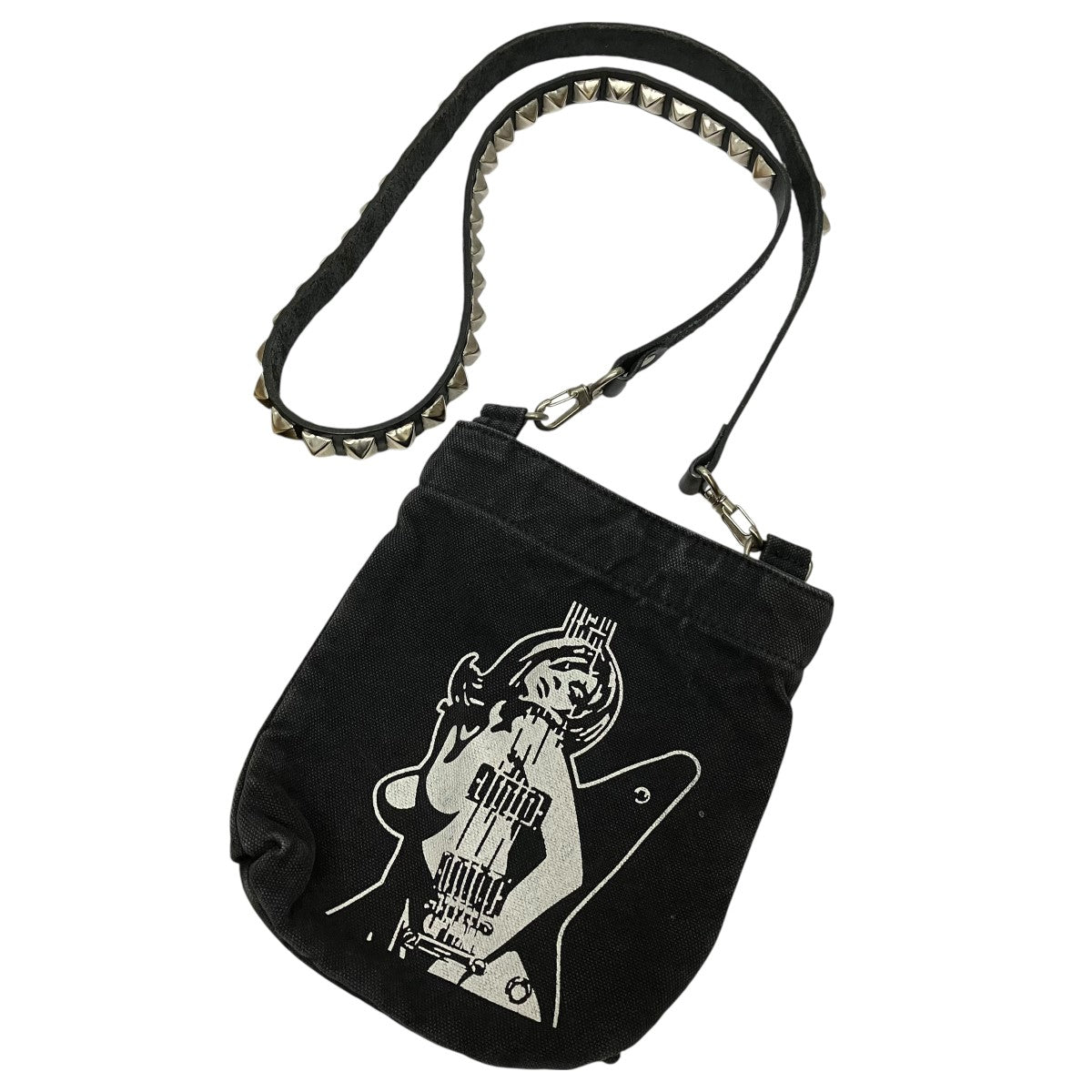 Hysteric Glamour スタッズベルトプリントショルダーバッグ 古着・中古-1枚目のアイテム画像