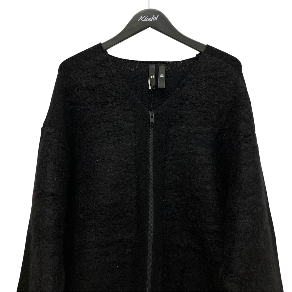 Wintr Knitモヘア混ウールジップカーディガンIL4624
