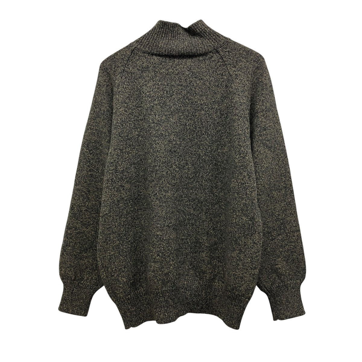 25AWWOOL CHAMBRAY HIGH NECK BEACH KNITウールシャンブレー ハイネックビーチニットNN-3402K16