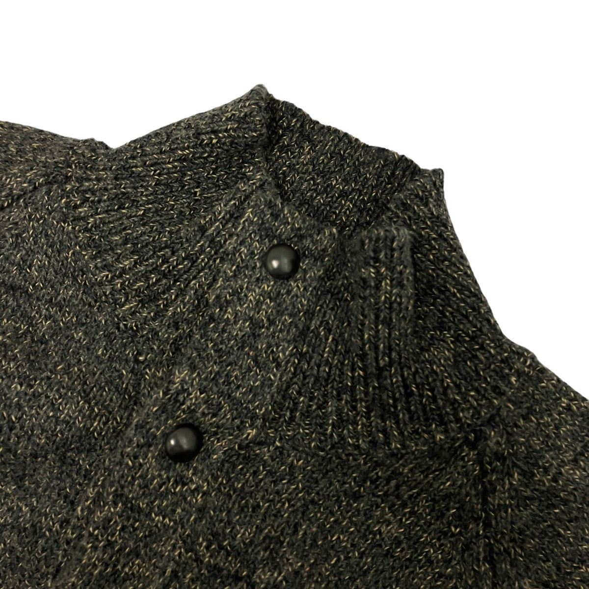 25AWWOOL CHAMBRAY HIGH NECK BEACH KNITウールシャンブレー ハイネックビーチニットNN-3402K16