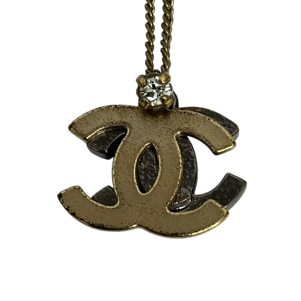 CHANEL ココマークラインストーンネックレス 古着・中古-6枚目のアイテム画像