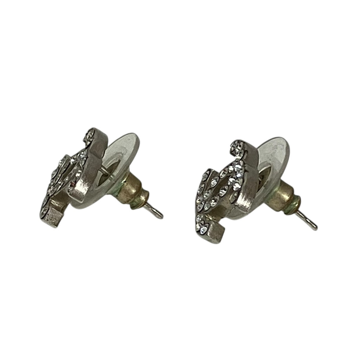 CHANEL(シャネル) ココマークラインストーンピアス シルバー サイズ