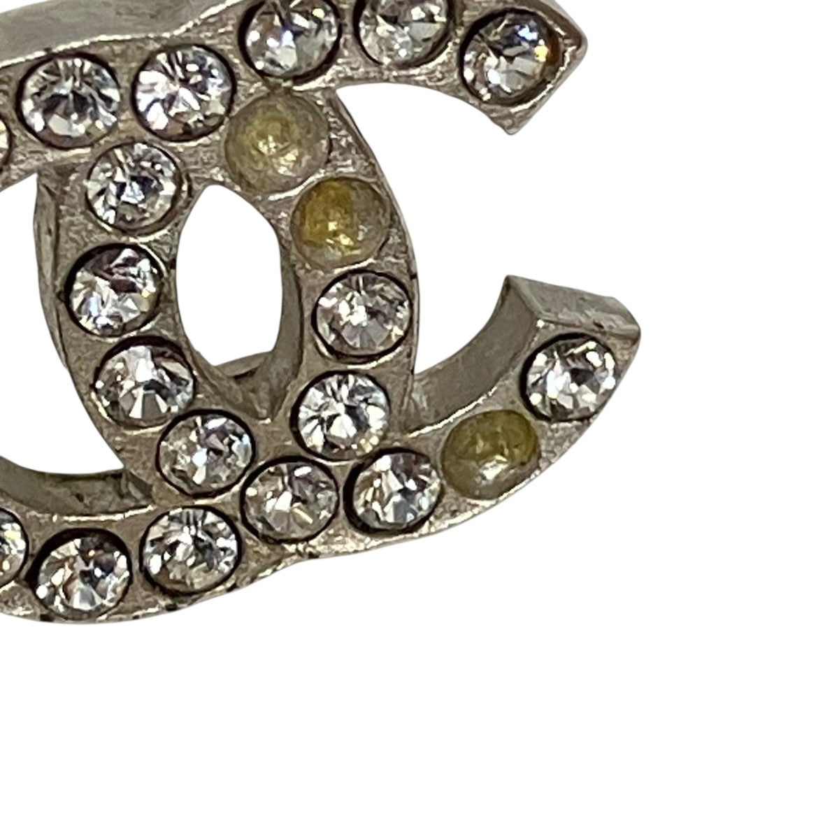 CHANEL(シャネル) ココマークラインストーンピアス シルバー サイズ