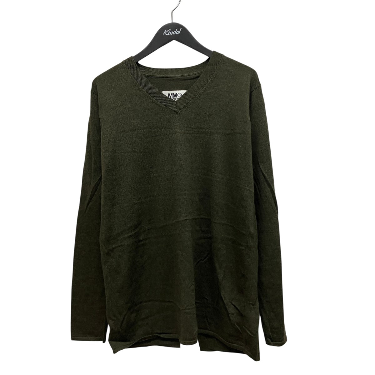 15AWバックスリットVネックハイゲージニットS32CT0678 Back Slit V-Neck Knit