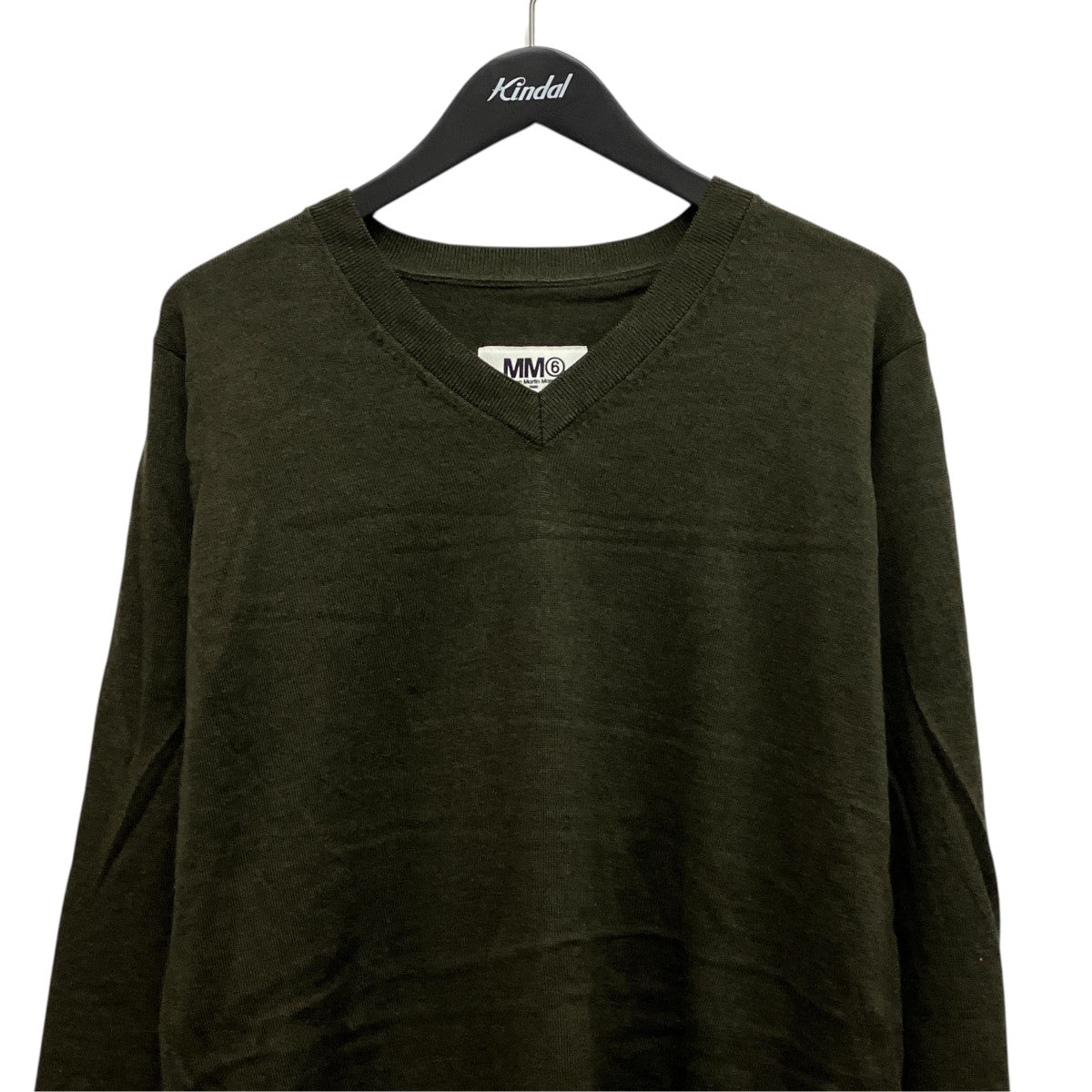 15AWバックスリットVネックハイゲージニットS32CT0678 Back Slit V-Neck Knit