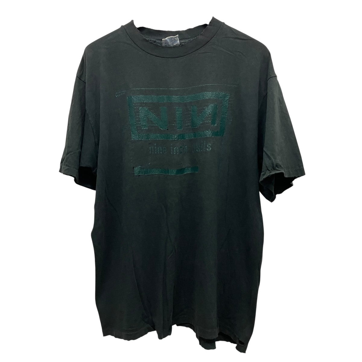 90s ALL SPORTSタグ NINE INCH NAILSロゴプリントTシャツ