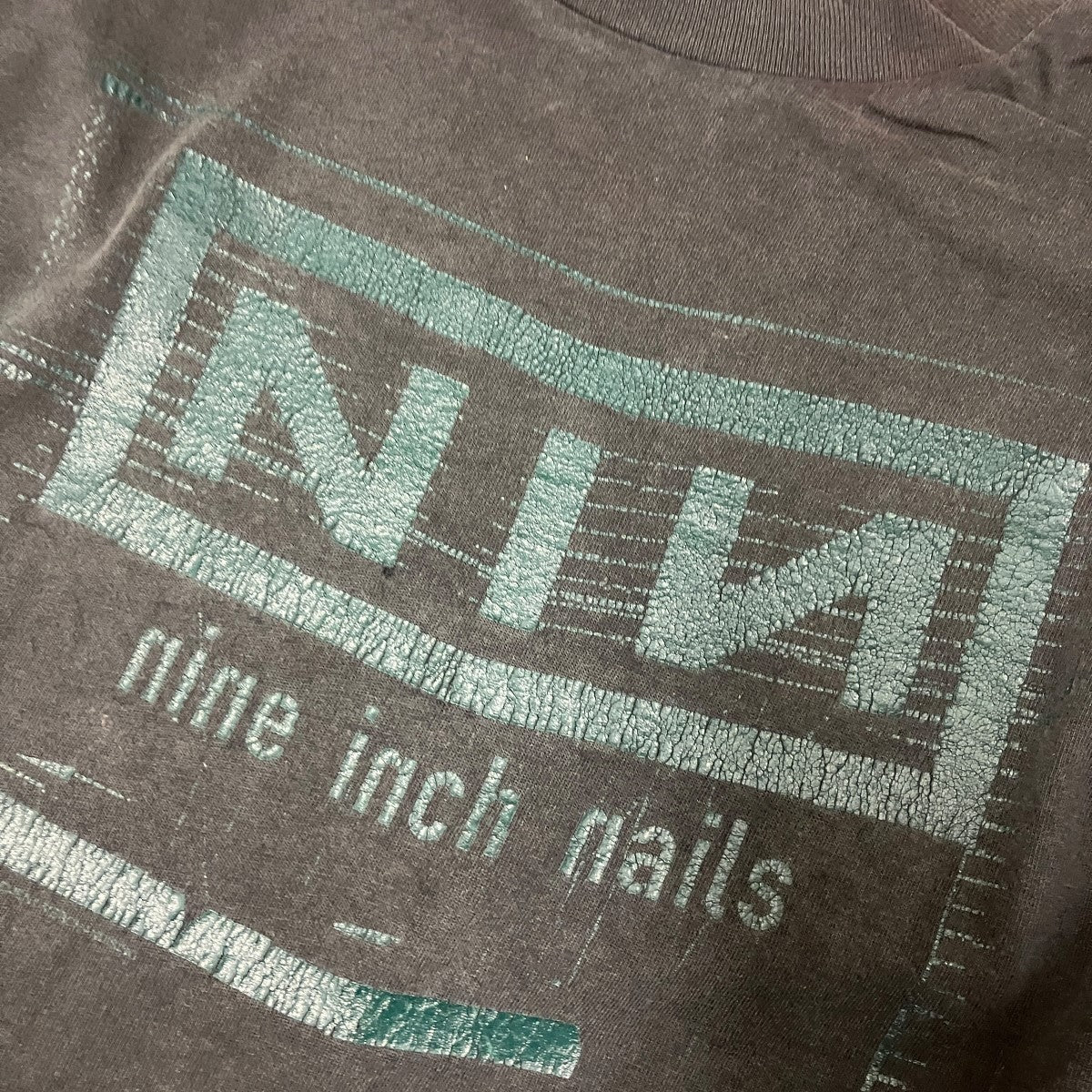 90s ALL SPORTSタグ NINE INCH NAILSロゴプリントTシャツ
