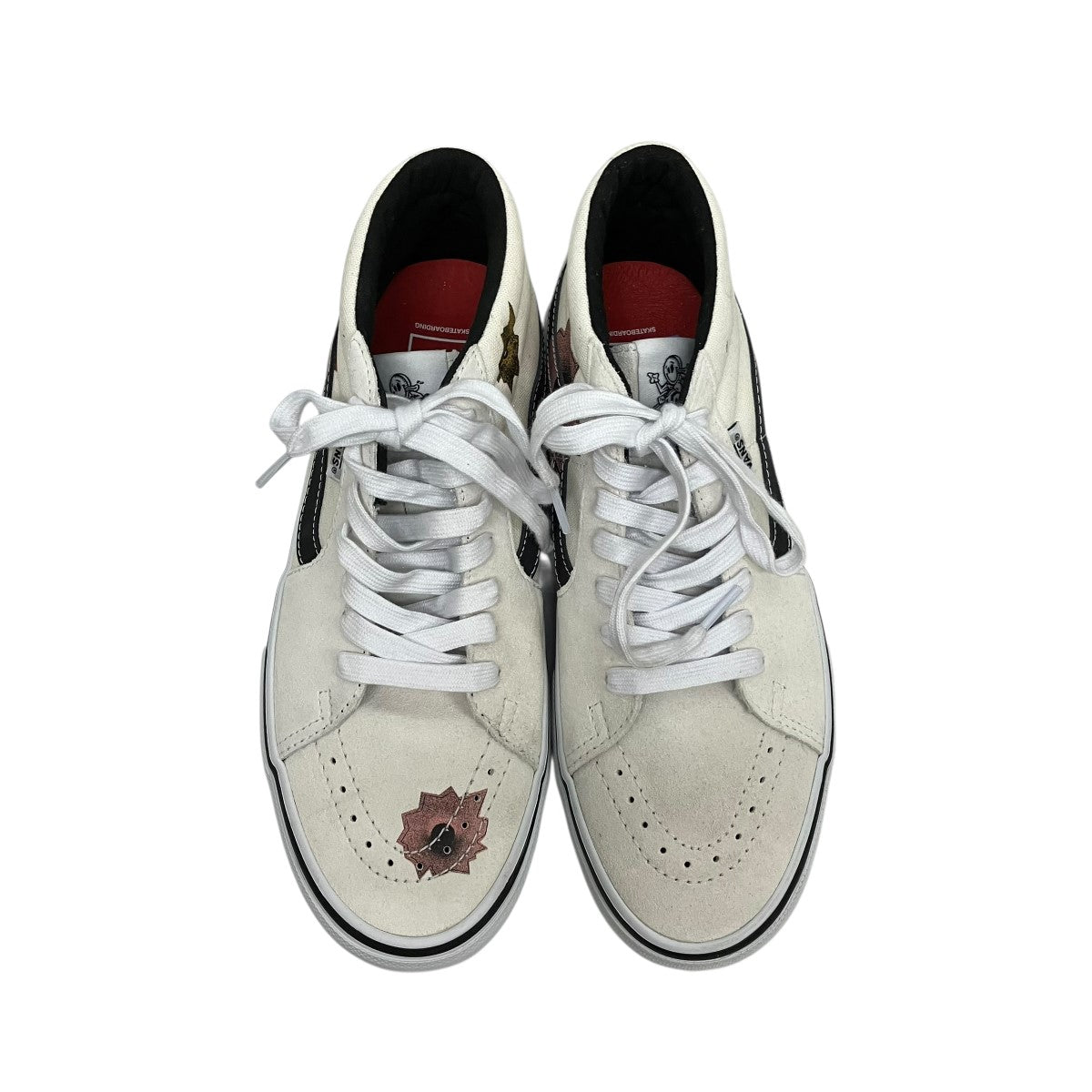 Skate Grosso Mid Bullet Hole Naturalバレットホール柄ハイカットスニーカー721454