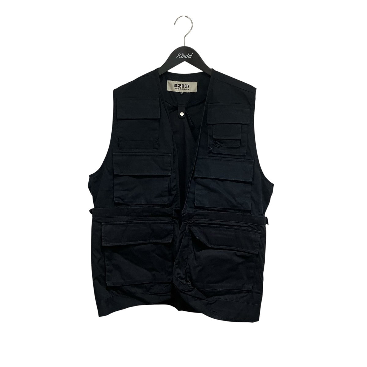 BASISBROEK コットンフィッシングベスト 古着・中古-1枚目のアイテム画像