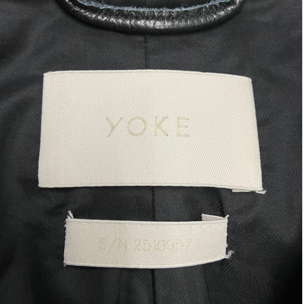 YOKE レザーフライトジャケット 古着・中古-5枚目のアイテム画像