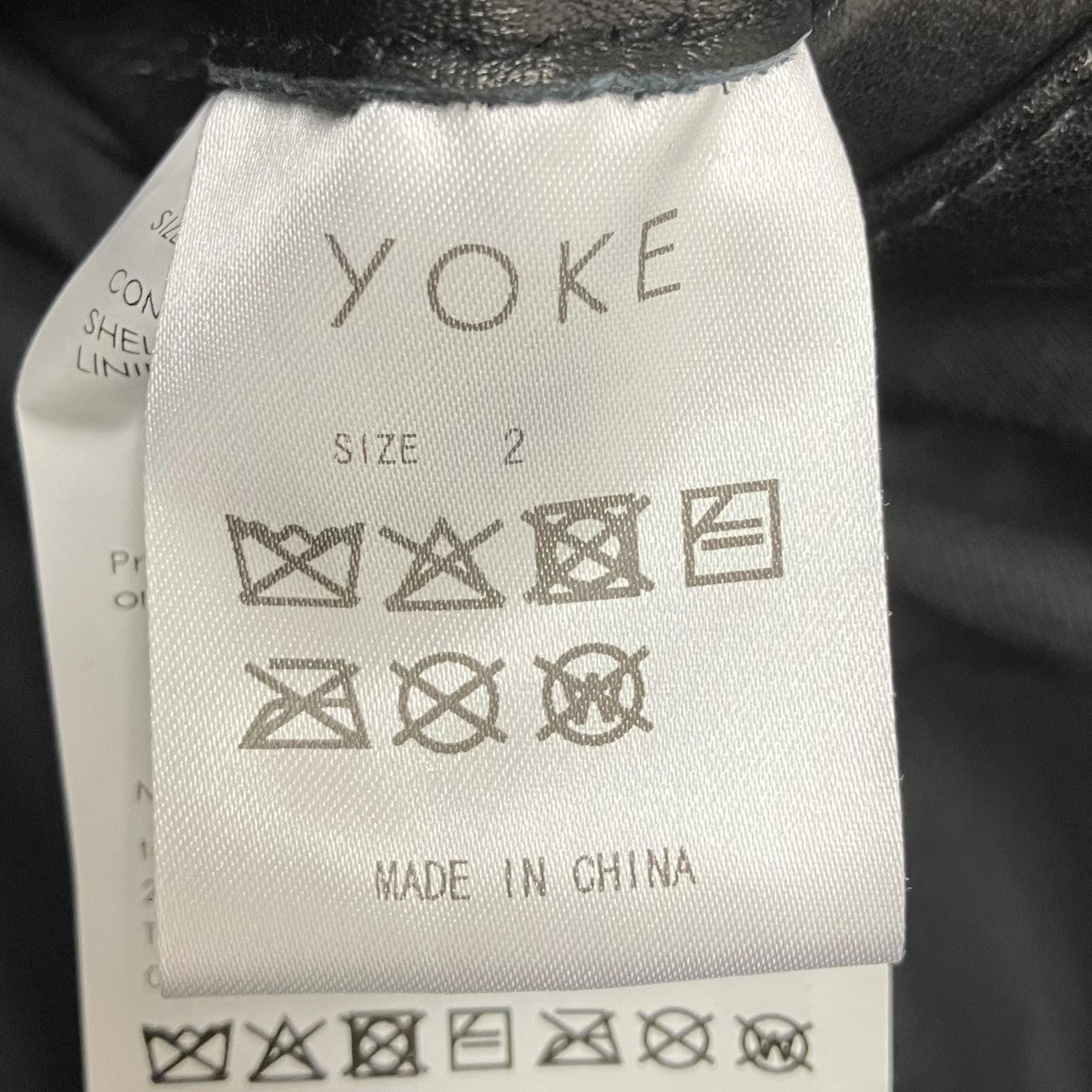 YOKE レザーフライトジャケット 古着・中古-6枚目のアイテム画像