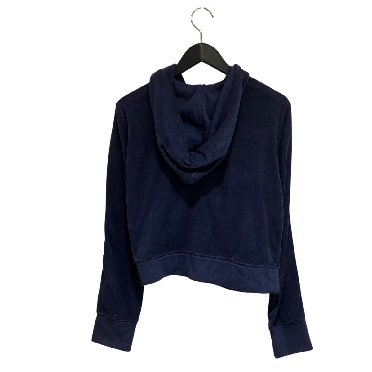 クロップドジップパーカー21251415802 Gather Pile Fabric Short Length Hoodie