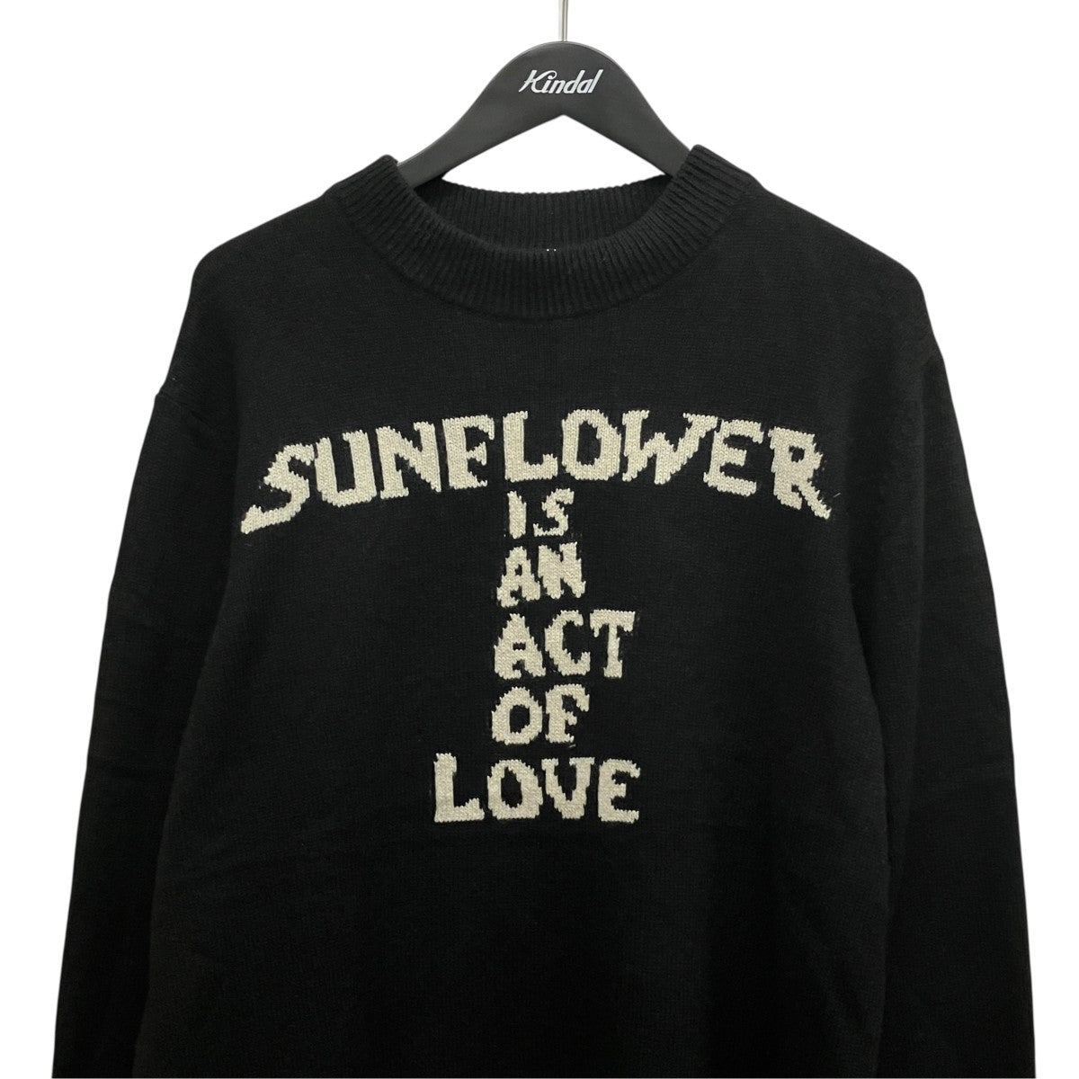 MOON LOVE KNITテキストロゴニット