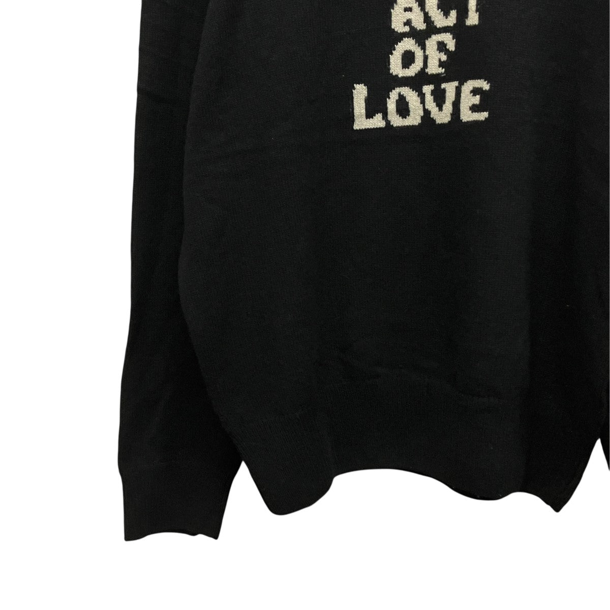 MOON LOVE KNITテキストロゴニット
