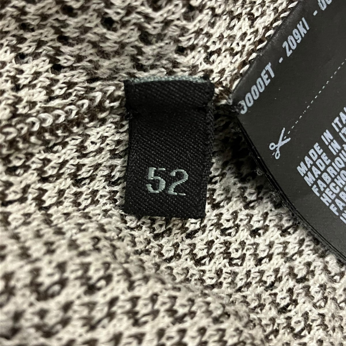 PRADA 15SSgeometric knitシルク混VネックニットUMA333 古着・中古-6枚目のアイテム画像