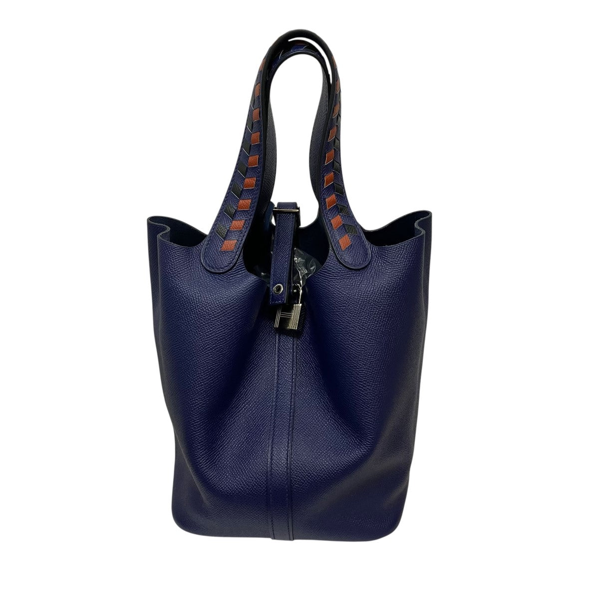 HERMES 18年製ピコタンロック トレサージュハンドバッグ 古着・中古-1枚目のアイテム画像
