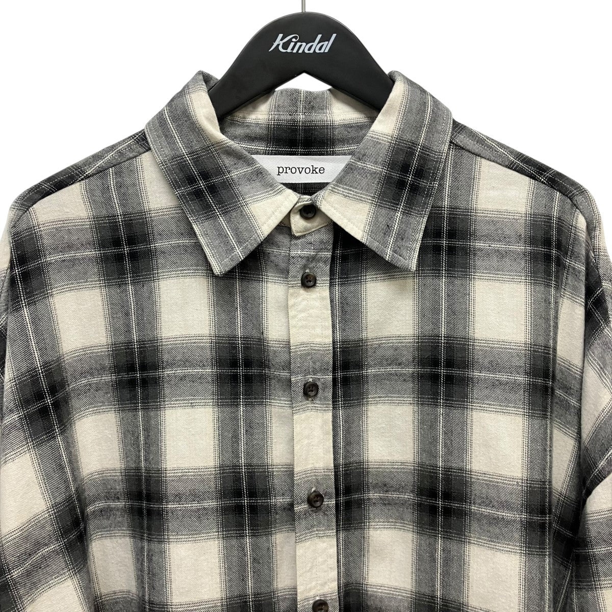 Oversized check Shirtチェック長袖シャツPV-030047-ap