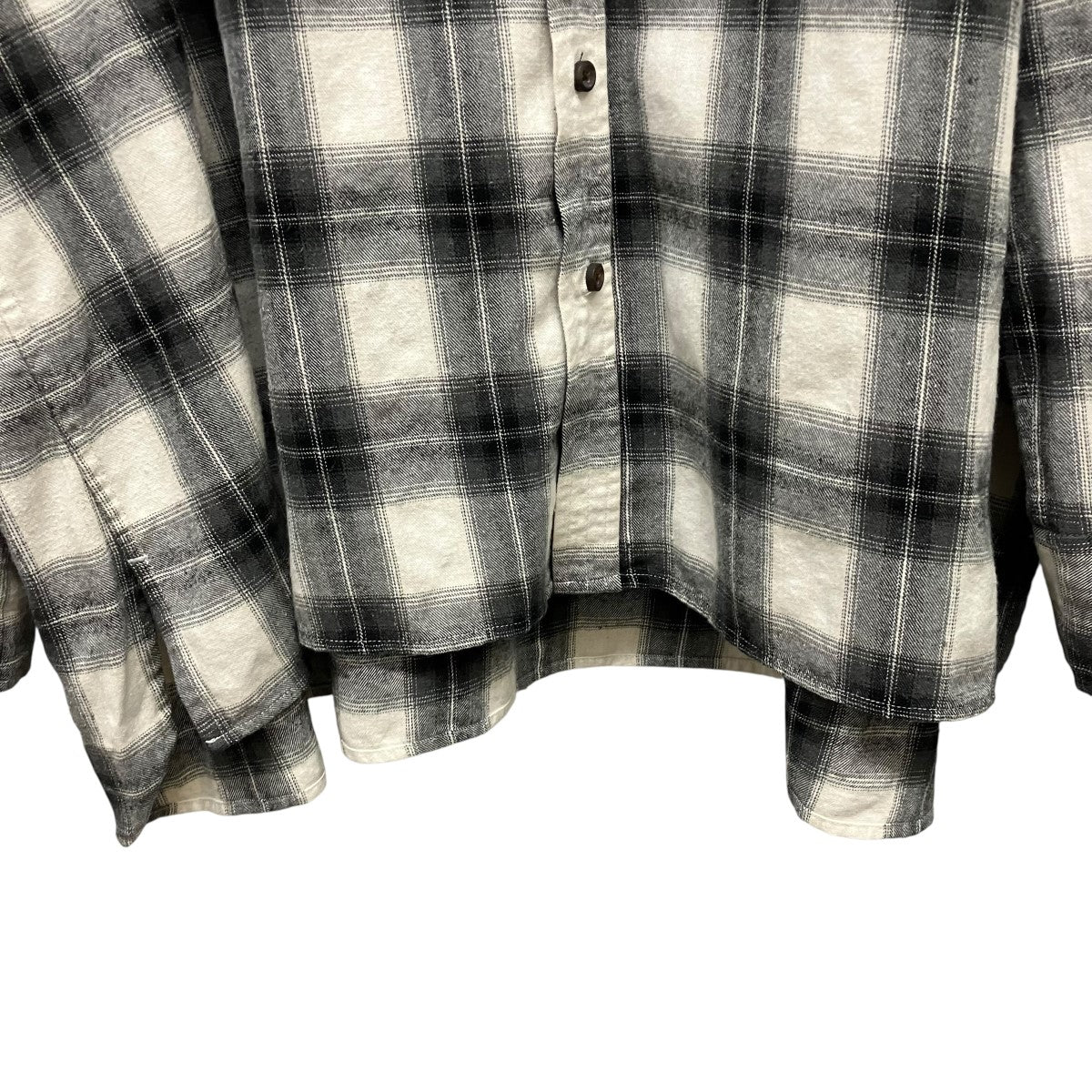 Oversized check Shirtチェック長袖シャツPV-030047-ap