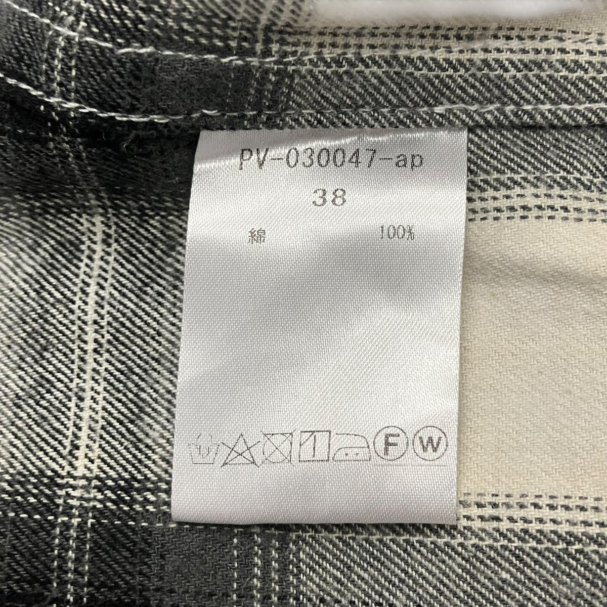 Oversized check Shirtチェック長袖シャツPV-030047-ap