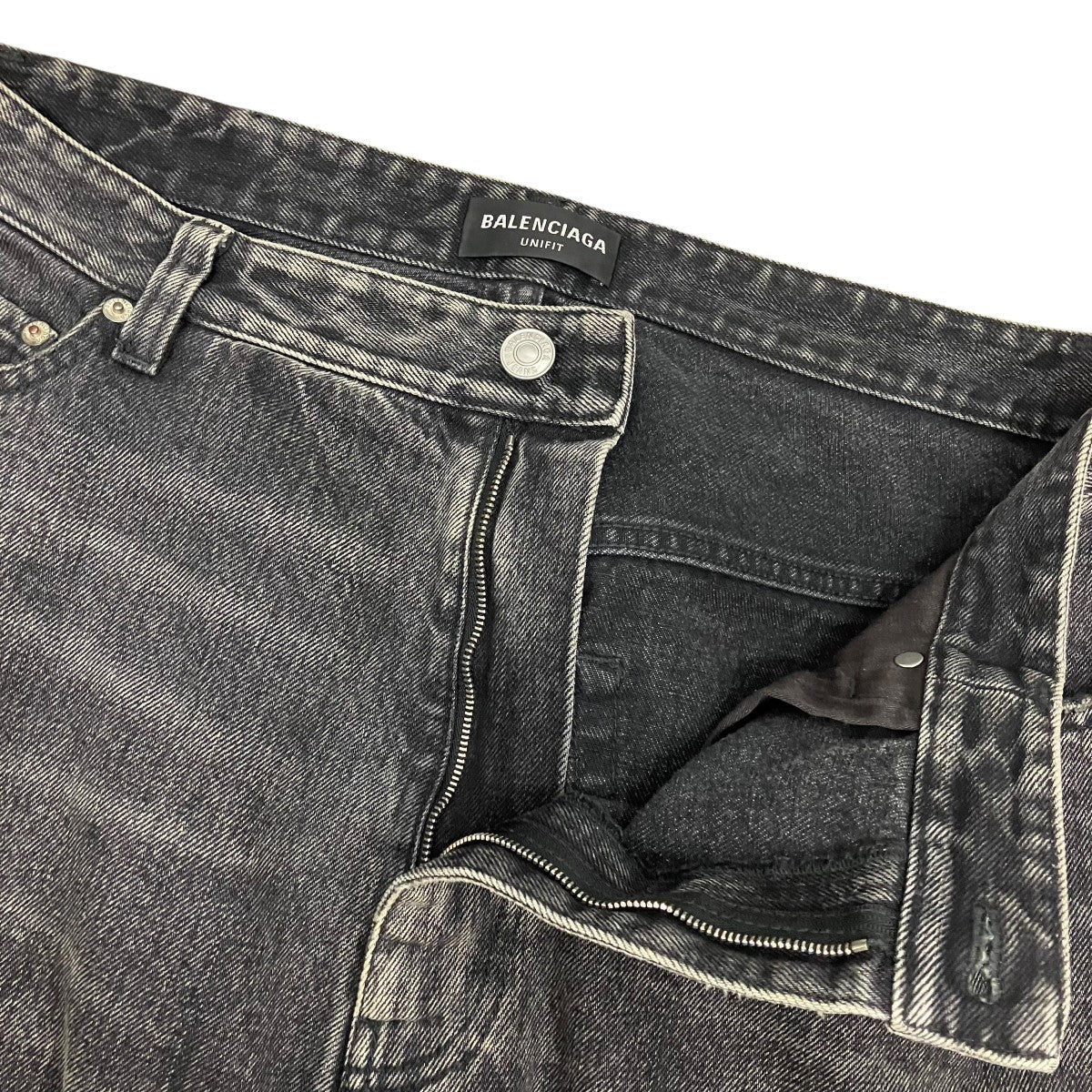BALENCIAGA PULL-UP TROUSERSバギーデニムパンツ704282 古着・中古-3枚目のアイテム画像